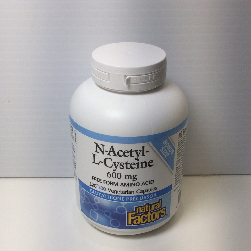 Natural Factors N-Acetyl-L-Cysteine NAC 600mg capsules Terrens Wellness Centre Natural Factors N-Acetyl-L-Cysteine NAC 600mg capsules Terrens Wellness Centre