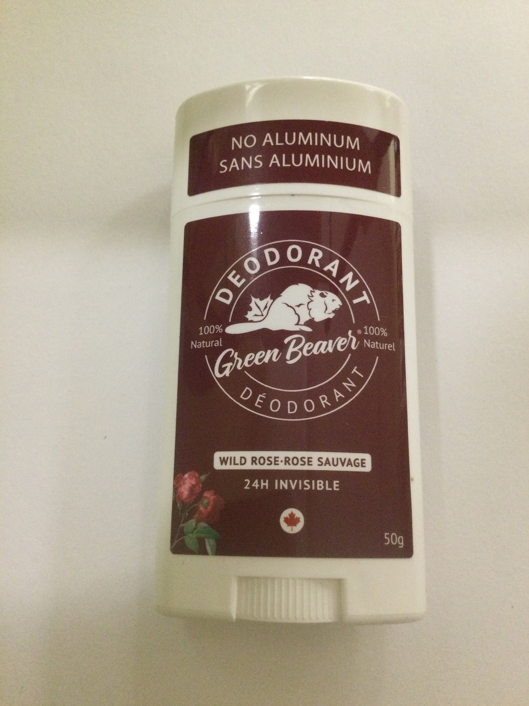 The Green Beaver Co. Natural Wild Rose Deodorant Stick