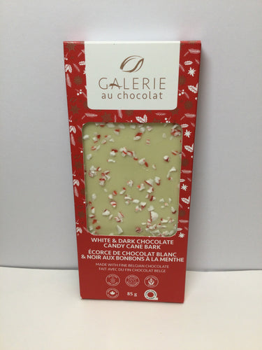 GALERIE au chocolat White & Dark Chocolate Candy Cane Bark