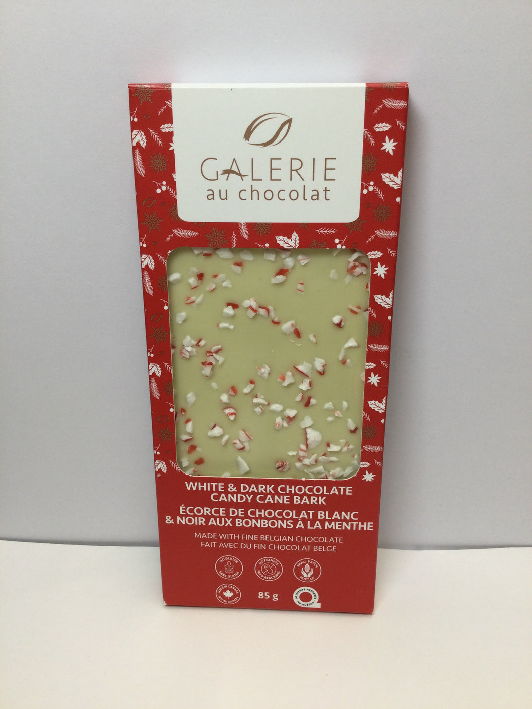 GALERIE au chocolat White & Dark Chocolate Candy Cane Bark