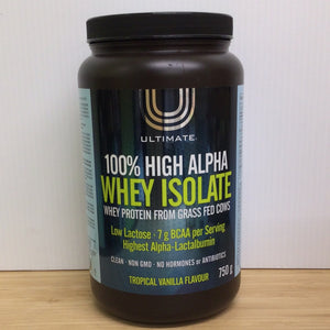 Ultimate High Alpha Whey Isolate Protein Powder Tropical Vanilla 750g
