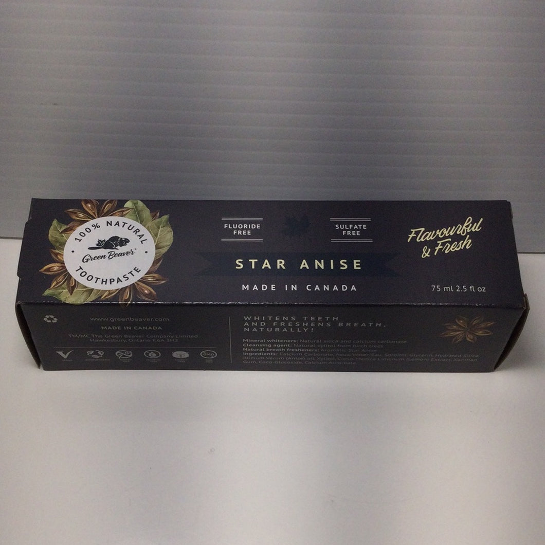 The Green Beaver Co. Natural Star Anise Toothpaste