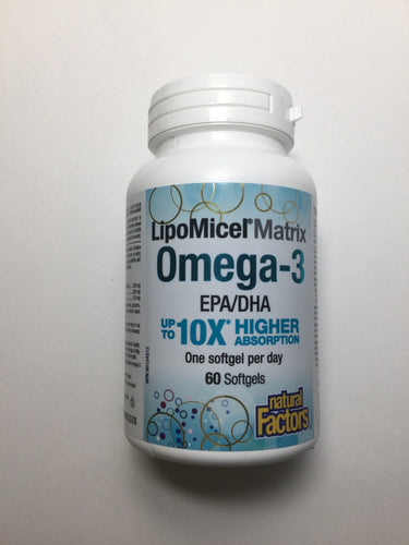 Natural Factors LipoMicel Matrix Omega-3 Softgels