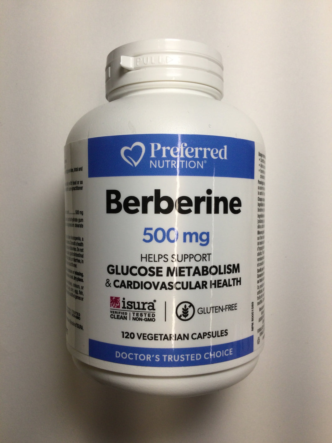 Preferred Nutrition Berberine 500mg Capsules