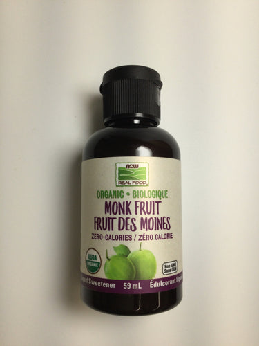 NOW REAL FOOD ORGANIC MONK FRUIT LIQUID SWEETENER