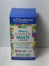 Load image into Gallery viewer, Preferred Nutrition Men’s Complete Multi