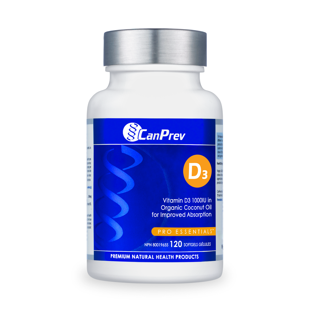 CanPrev Vitamin D3 120’s