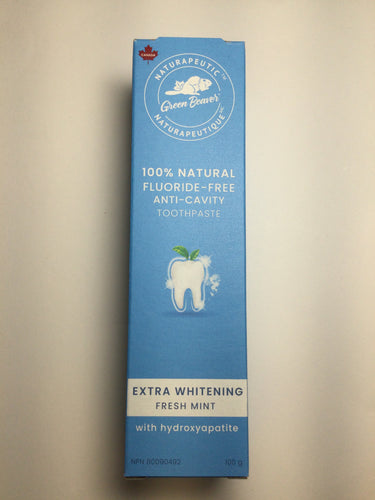 Green Beaver Extra Whitening Fresh Mint Toothpaste with Hydroxyapatite