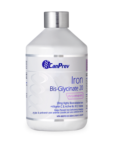 CanPrev Iron Bis-Glycinate 20 for Women Liquid