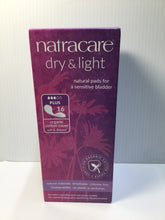 Load image into Gallery viewer, Natracare dry &amp; light Natural Pads for a Sensitive Bladder