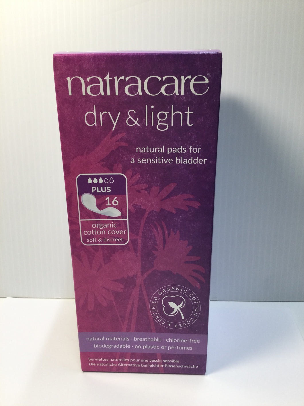 Natracare dry & light Natural Pads for a Sensitive Bladder