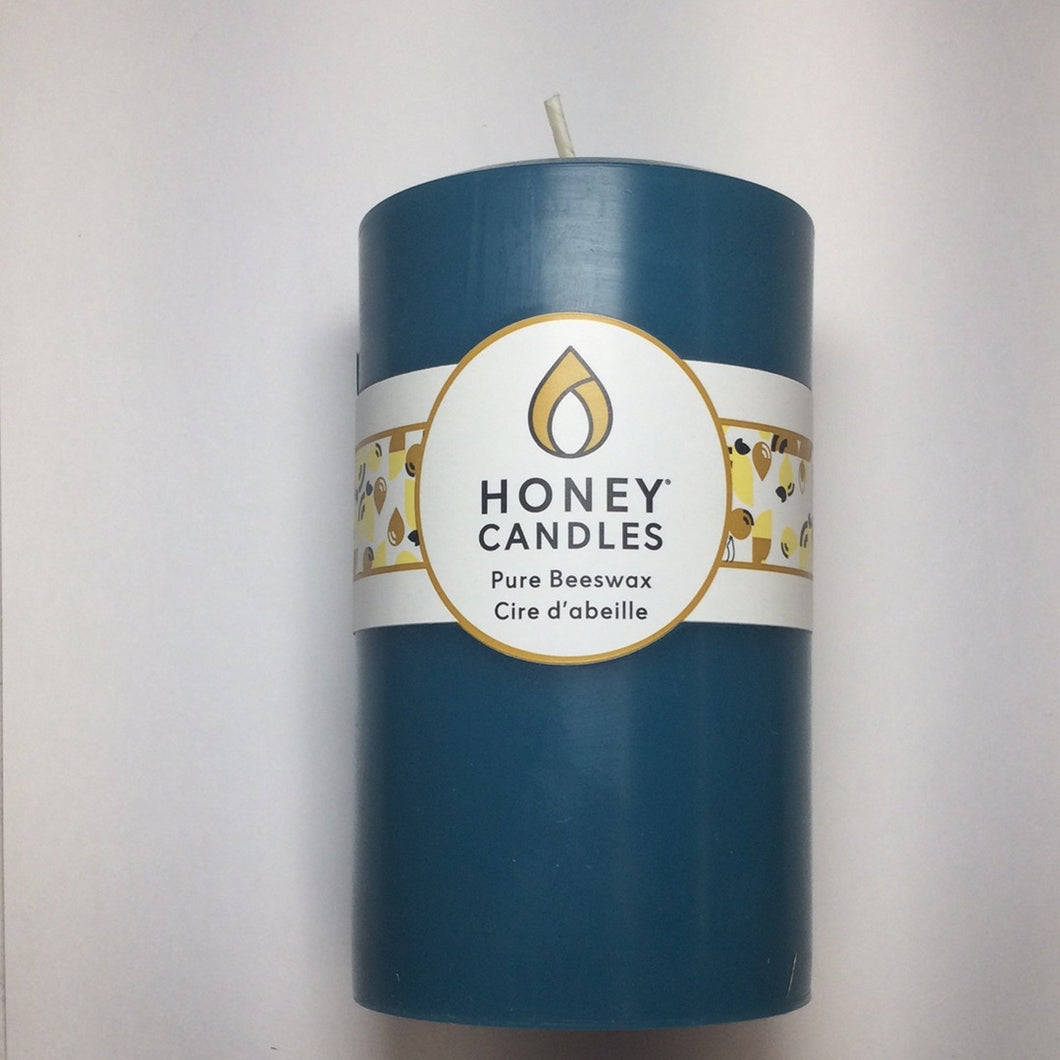 Honey Candles 100% Beeswax 5” Pillars.