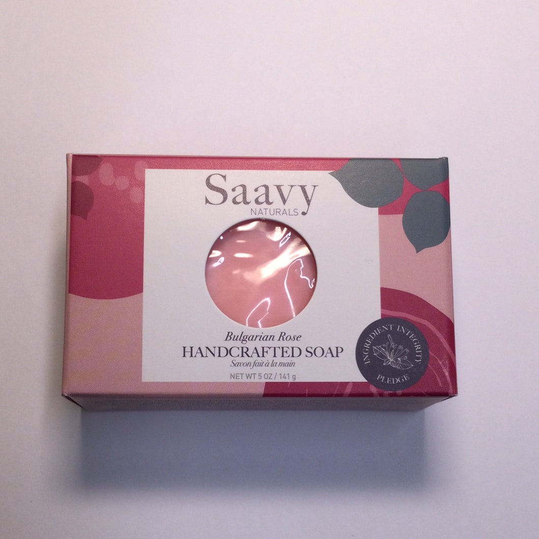 Savvy Naturals Handcrafted Bulgarian Rose Soap