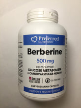 Load image into Gallery viewer, Preferred Nutrition Berberine 500mg Capsules