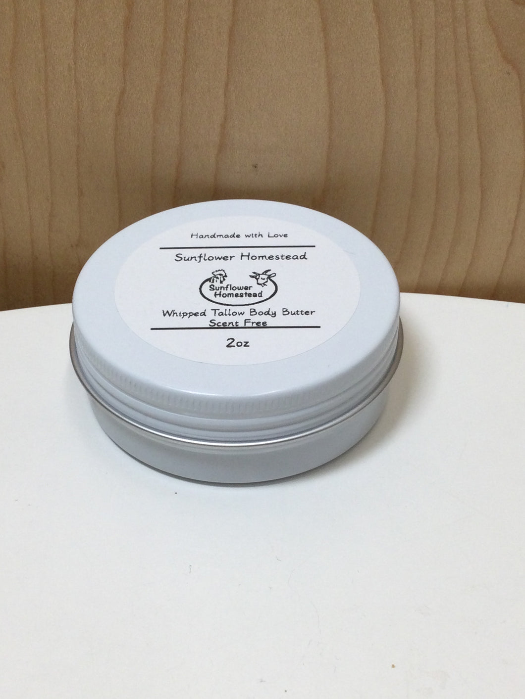Sunflower Homestead Whipped Tallow Body Butter (scent free)
