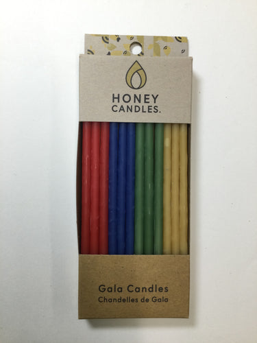 Honey Candles 12-set Hand Dipped Gala 100% Beeswax Candles