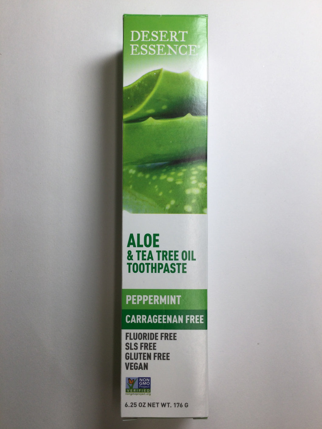 Desert Essence Aloe & Tea Tree Toothpaste Peppermint Carrageenan Free