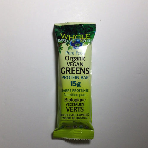 Whole Earth and Sea Pure Food Organic Vegan Greens Protein Bar