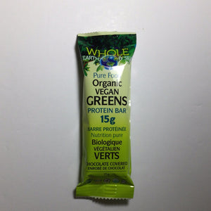 Whole Earth and Sea Pure Food Organic Vegan Greens Protein Bar