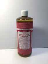 Load image into Gallery viewer, Dr. Bronner’s 18-in-1 Rose Pure Castile Soap