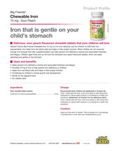 Load image into Gallery viewer, Natural Factors Big Friends Chewable Iron