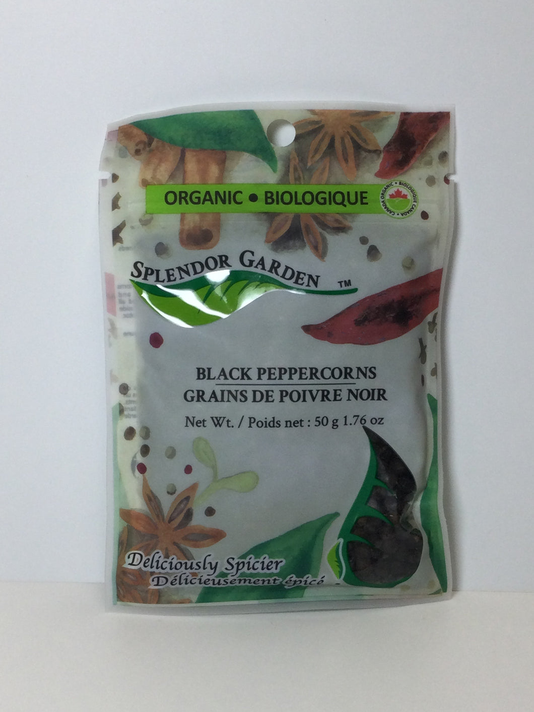 Splendor Garden Organic Black Peppercorns
