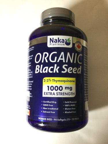 NAKA Organic Black Seed 1000mg Softgels