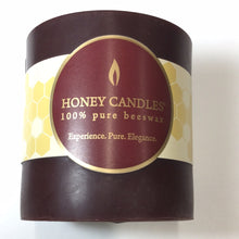Load image into Gallery viewer, Honey Candles 100% Beeswax 3” Pillars