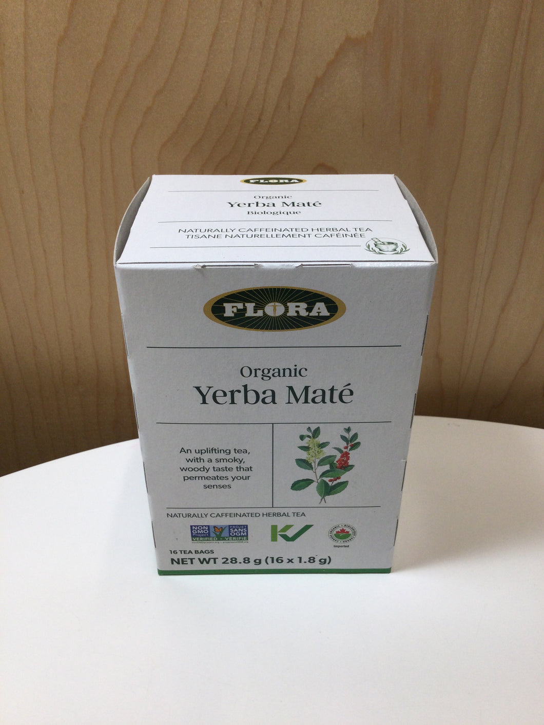 Flora Organic Yerba Mate Herbal Tea