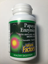 Load image into Gallery viewer, Natural Factors Papaya Enzymes