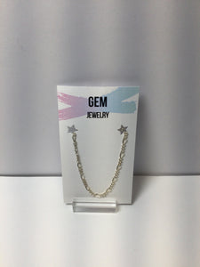 GEM JEWELRY- Classic Sterling Silver Figaro Chain