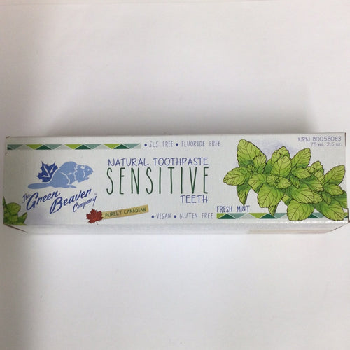 The Green Beaver Co. Naturapeutic Sensitive Teeth Fresh Mint Toothpaste