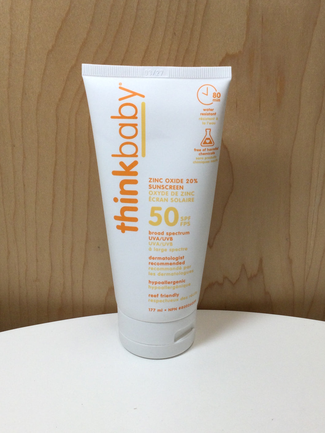 thinkbaby Sunscreen Zinc Oxide