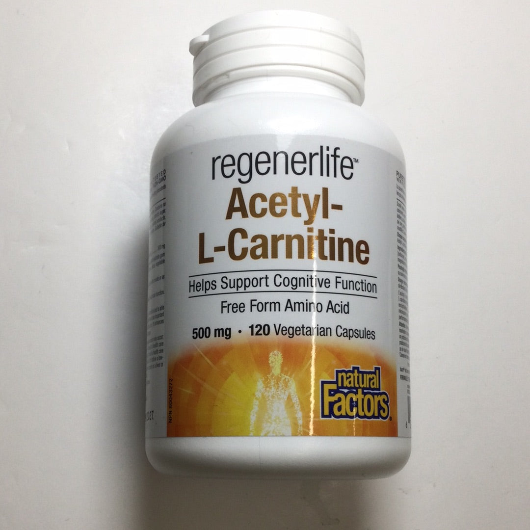 Natural Factors RegenerLife Acetyl-L-Carnitine Capsules Terrens Wellness Centre Natural Factors RegenerLife Acetyl-L-Carnitine Capsules Terrens Wellness Centre