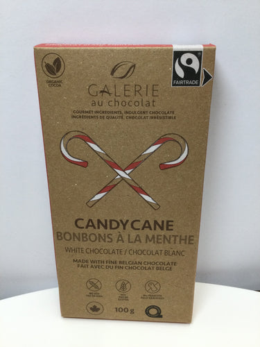GALERIE au chocolat  Candy Cane *White Chocolate* Bar