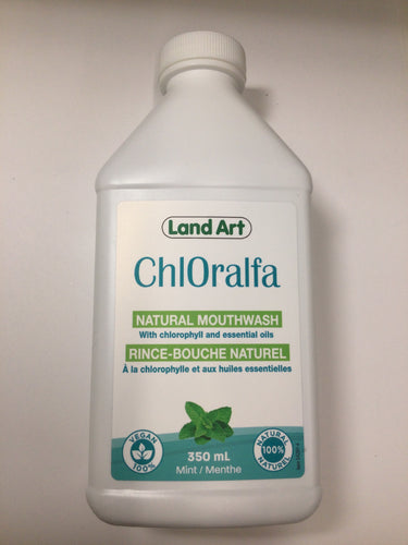 Land Art ChlOralfa All Natural Mint Mouth Wash