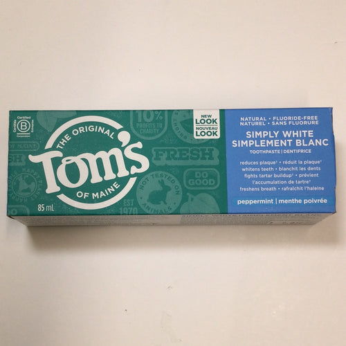 Tom’s Simply White Peppermint Toohpaste