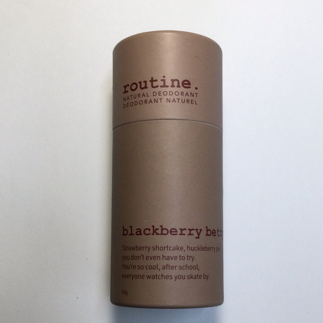 Routine Natural Deodorant BlackBerry Betty Stick