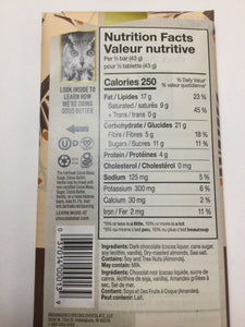 Endangered Species Chocolate Dark Chocolate with Sea Salt & Almonds