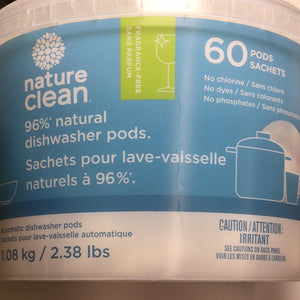 Nature Clean Dishwasher Pods - Fragrance-Free