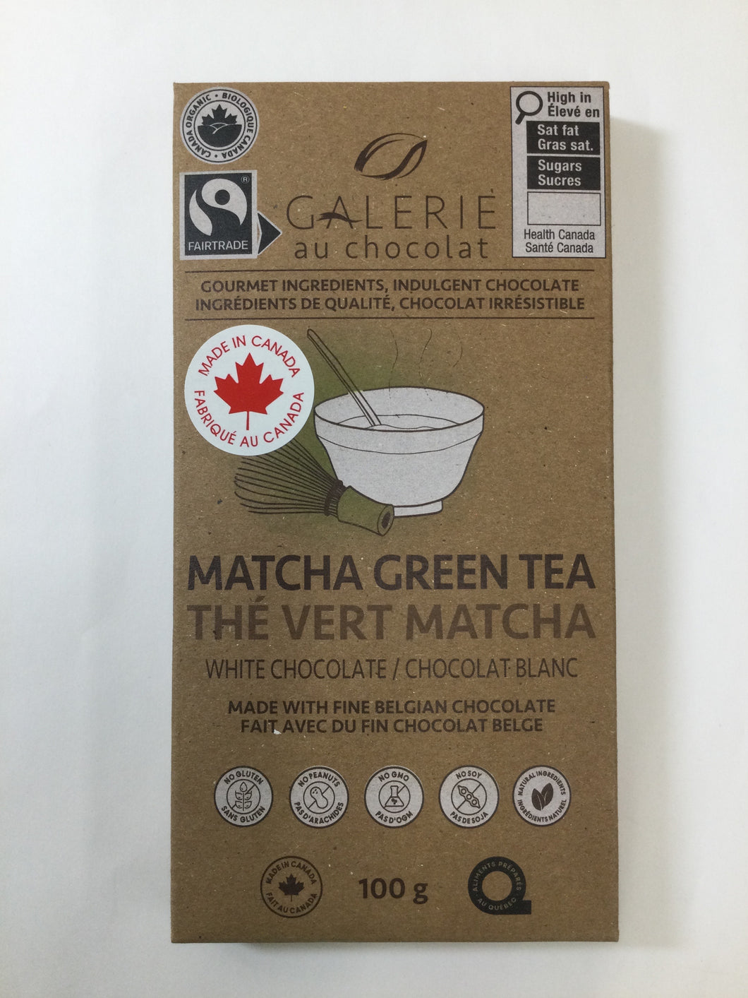 Galerie au Chocolat Matcha Green Tea White Chocolate