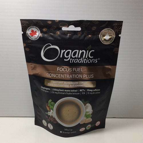 Organic Traditions Focus Fuel Instant Mushroom Coffee