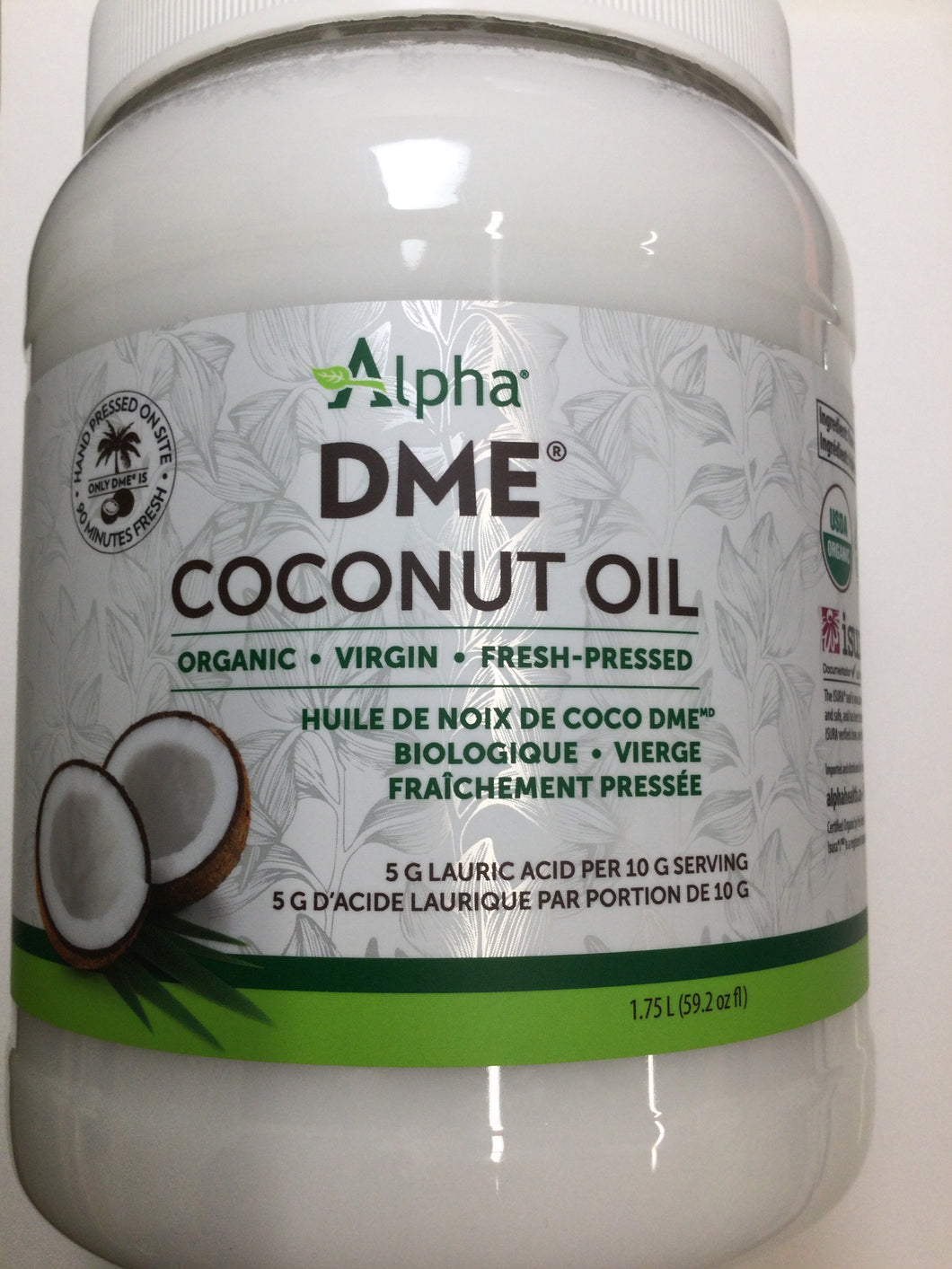 Alpha DME Organic Coconut Oil 475ml