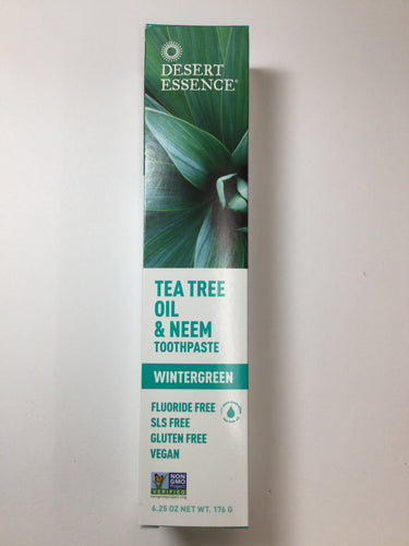 Desert Essence Tea Tree Oil Wintergreen Toothpaste