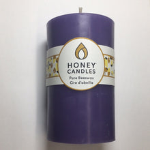Load image into Gallery viewer, Honey Candles 100% Beeswax 5” Pillars.