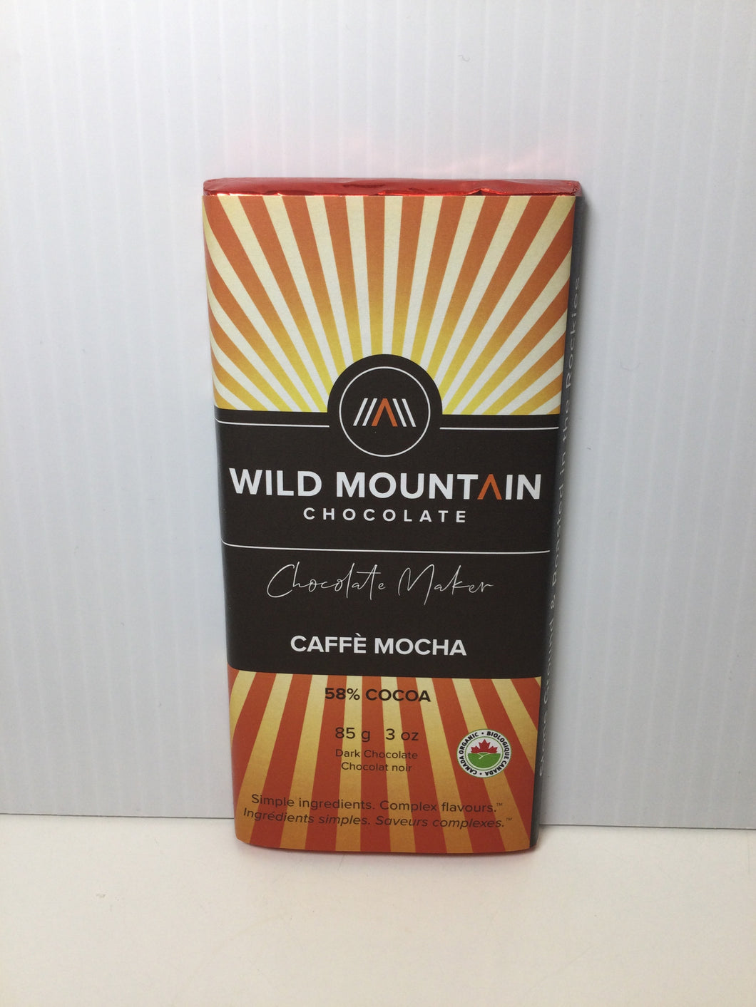 Wild Mountain Organic Chocolate Bar,  Orange or Mocha