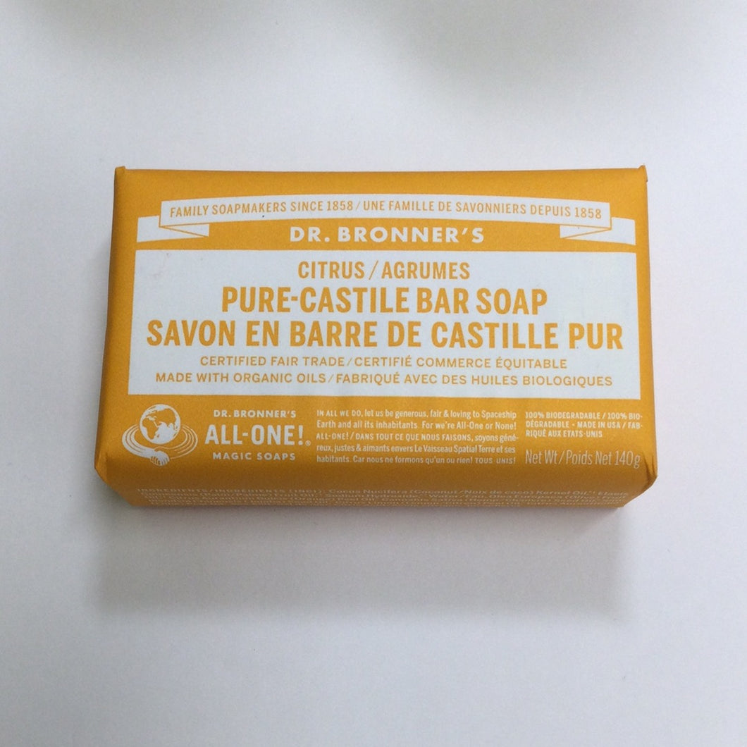 Dr. Bronner’s Citrus pure-Castile Bar Soap