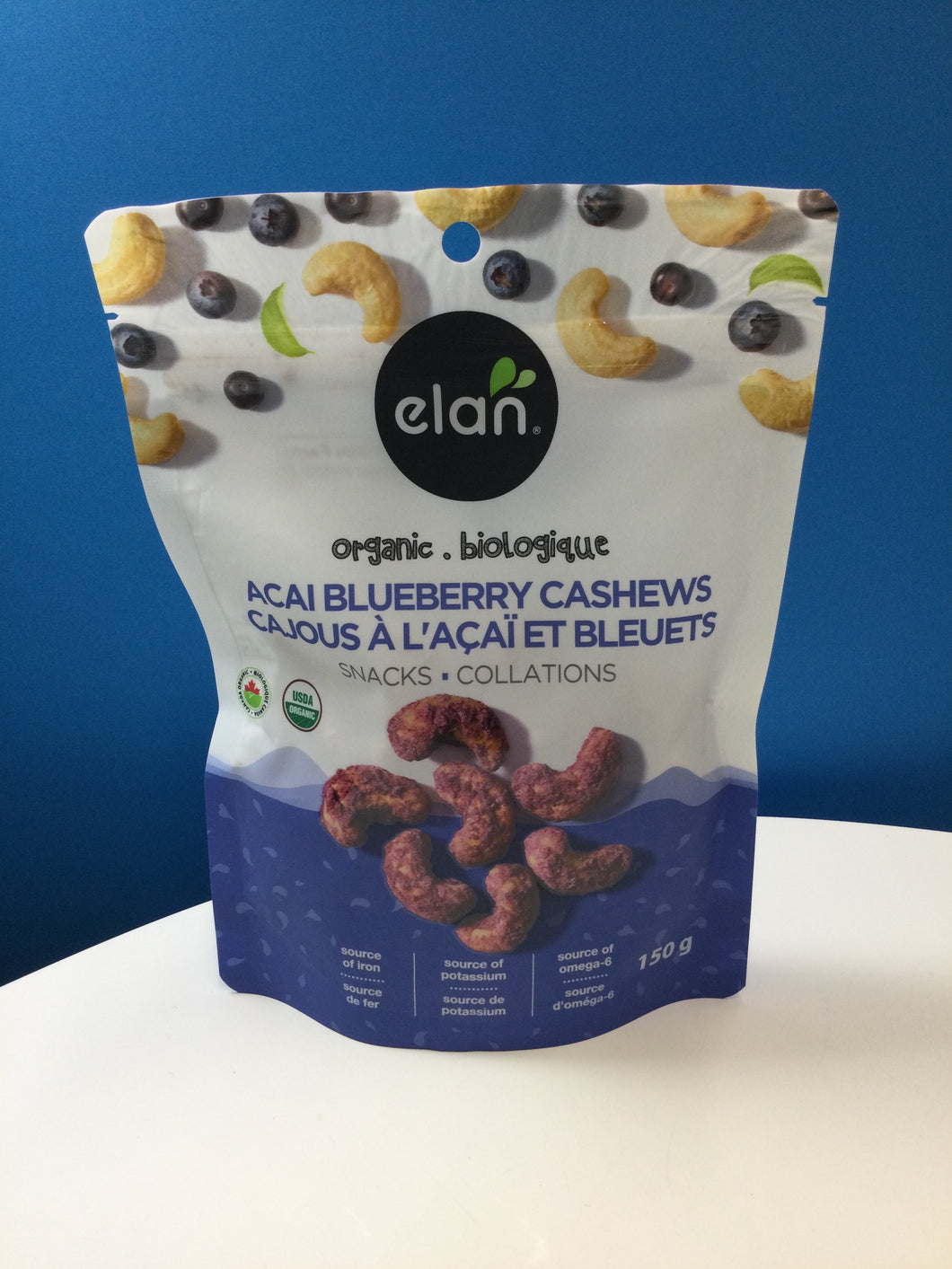 ELAN Organic Açai Blueberry Cashews Snack