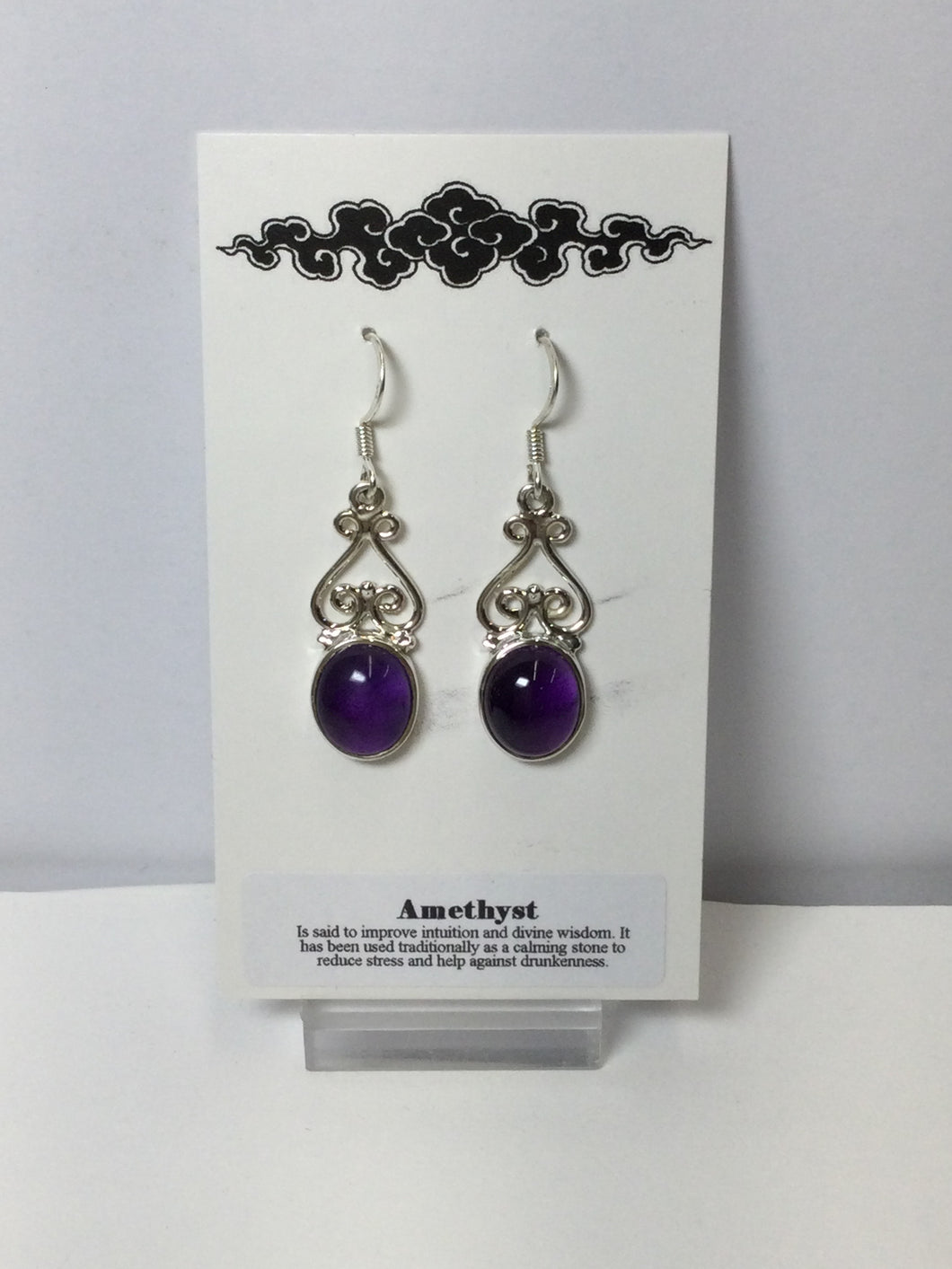 Earrings Amethyst and Sterling Silver