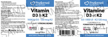 Load image into Gallery viewer, Preferred Nutrition Vitamin D3 &amp; K2